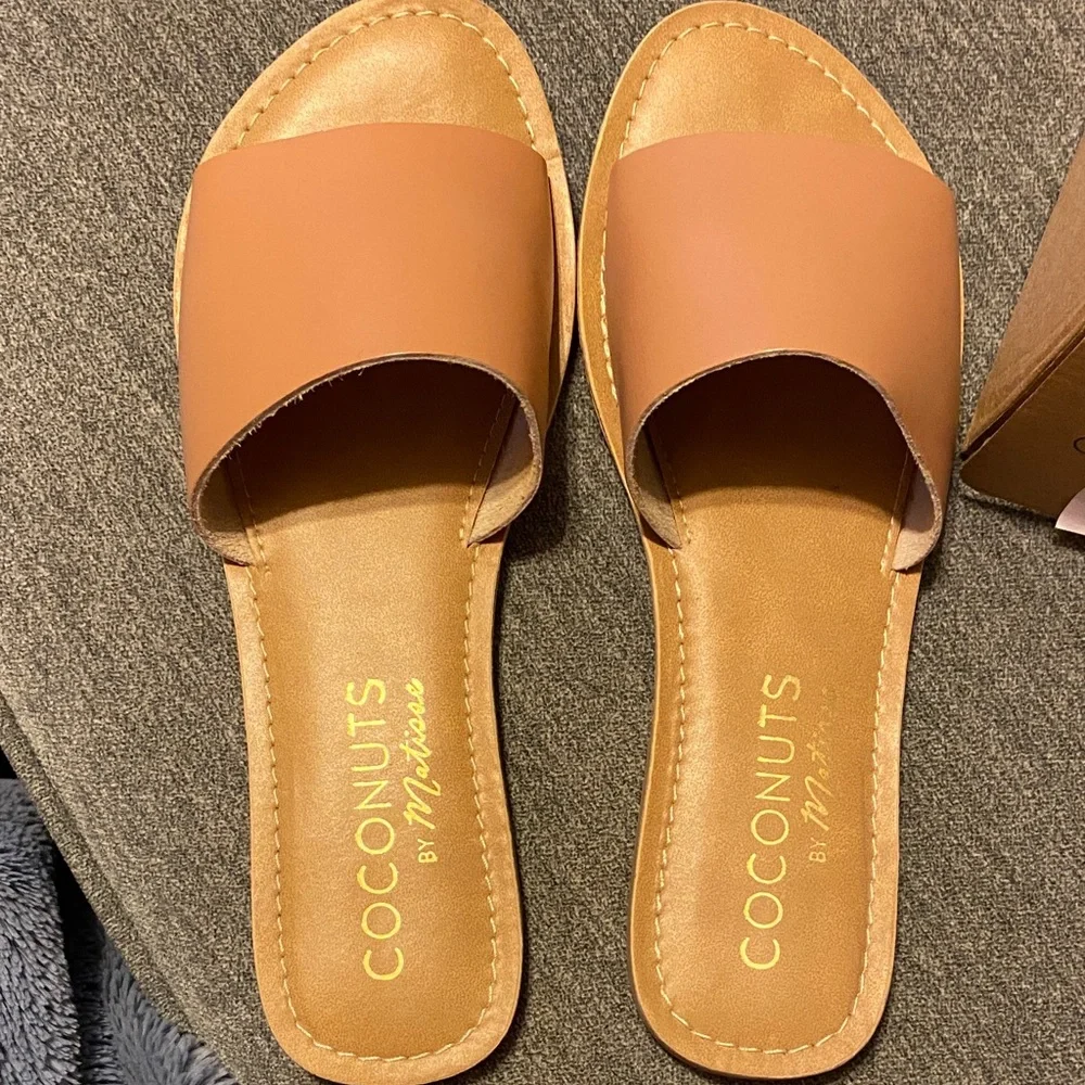 Coconuts by Matisse Cabana Nude Slide Sandals size 9 - Picture 2 of 3